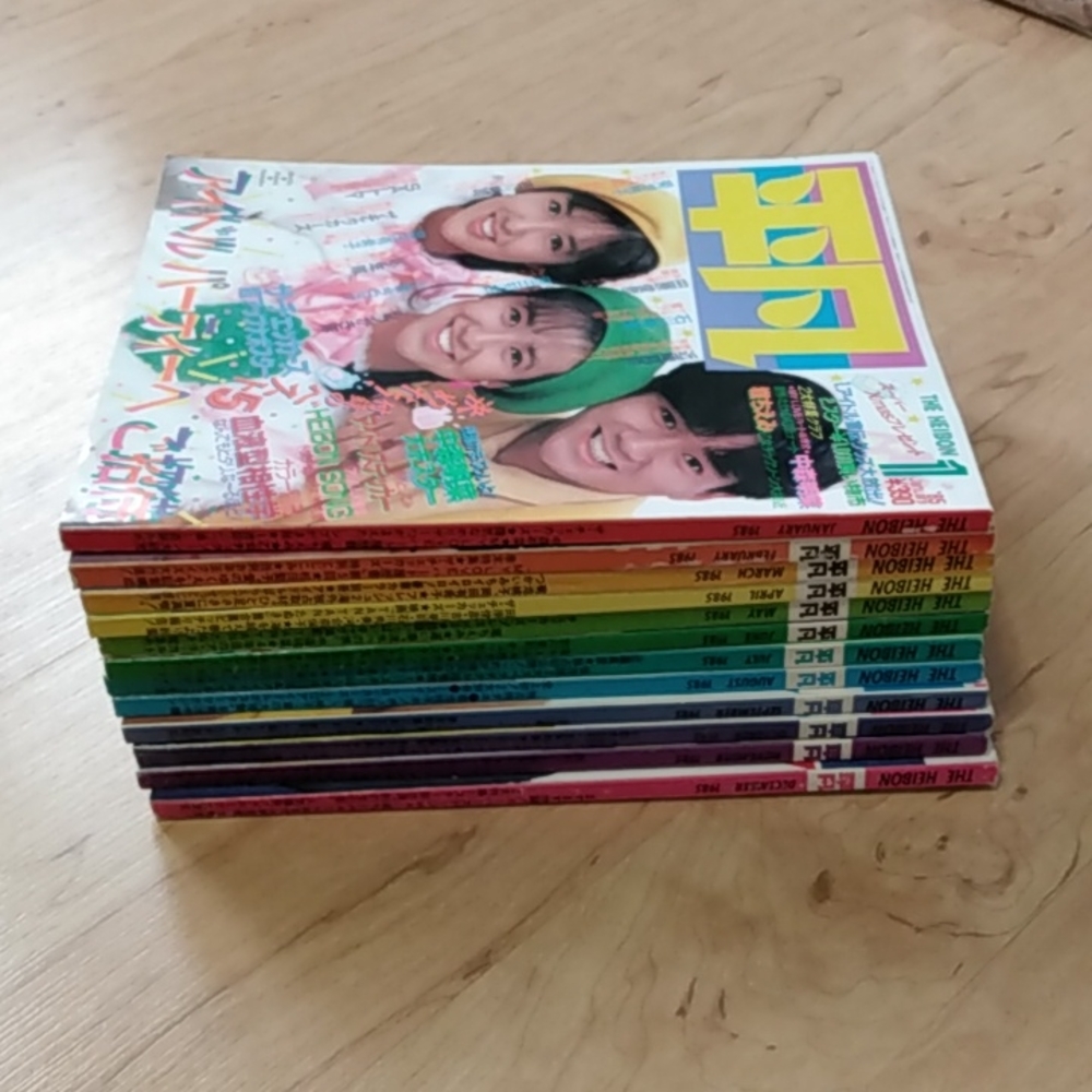 Vintage Japanese The Heibon 1985 Complete  Magazine Set of 12 Seiko Nakamura